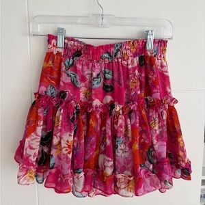 MISA mini floral skirt